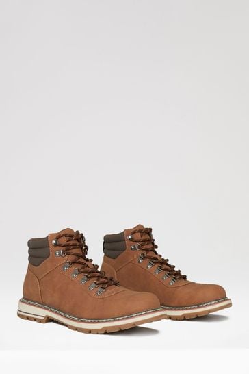Threadbare Brown Lace Up Chukka Boots