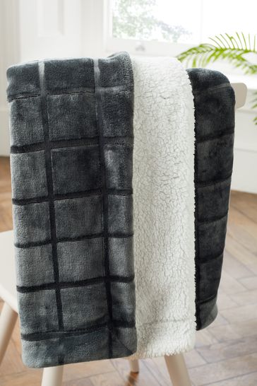 Next grey throws best sale
