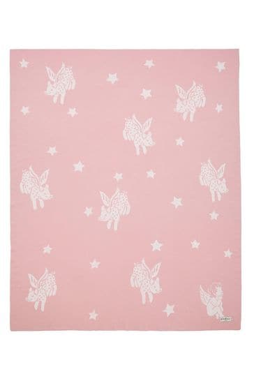 Cath Kidston Pink Flying Pigs Throw