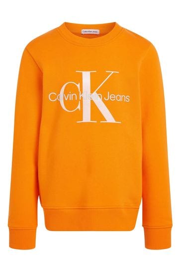 Calvin klein 2025 orange jumper