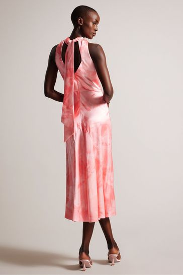 Ted baker pink midi dress outlet