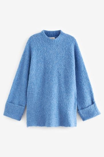 Oversized roll neck jumper top