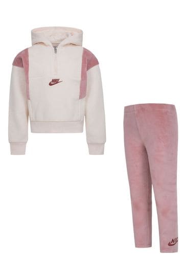 Nike Pink Little Kids Hoodie and Legging Set