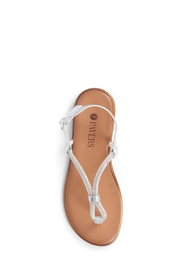 Pavers silver sandals deals