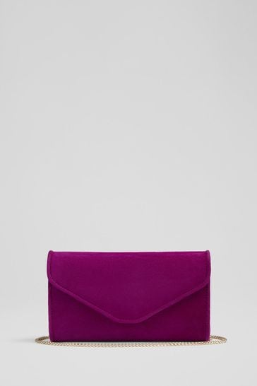 Magenta shop clutch bag