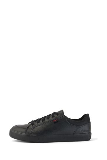 Kickers Black Tovni Lo Padded Leather Trainers