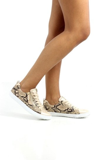 Buy Lunar Healey Animal Snake Effect Print Trainers from Next Germany