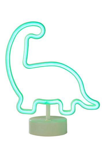 glow Green Neon Dinosaur Table Light