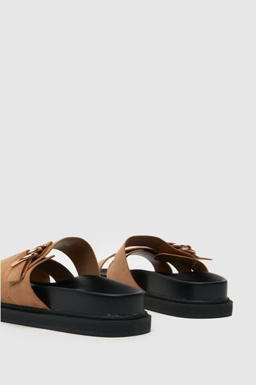 Buckle discount footbed sandals