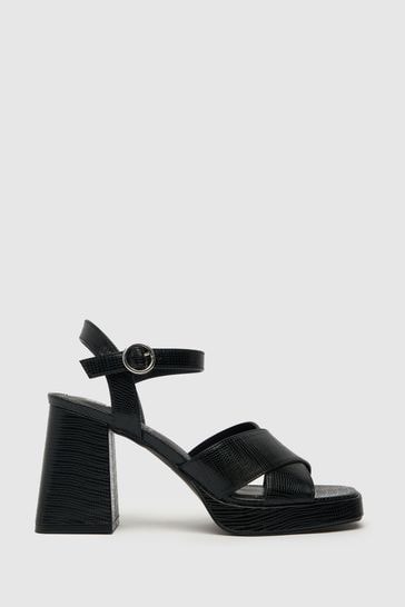 Schuh Sarah Cross Strap Platform Heels