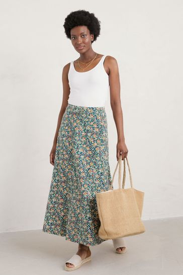 Green jersey skirt top