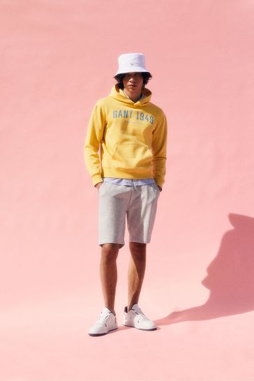 Buy GANT Grey Original Logo Sweat Shorts from Next Luxembourg