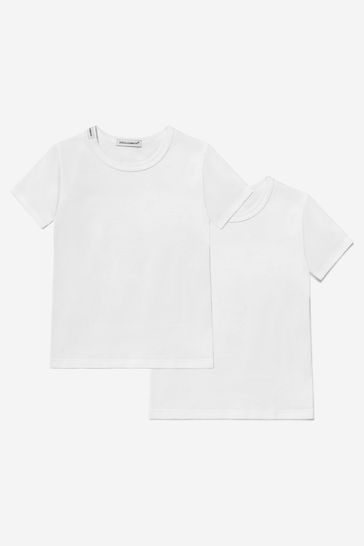 Boys Cotton Branded T-Shirt 2 Pack Set