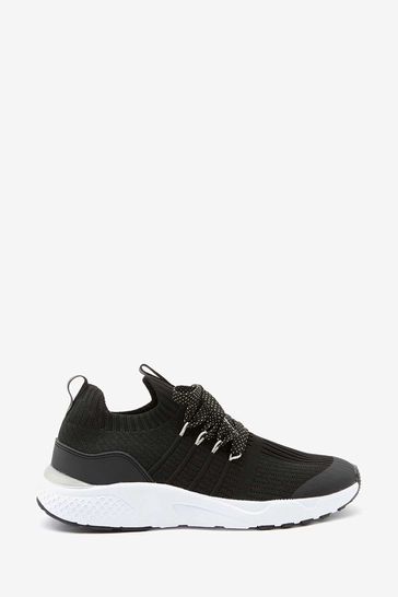 Mint velvet black trainers discount