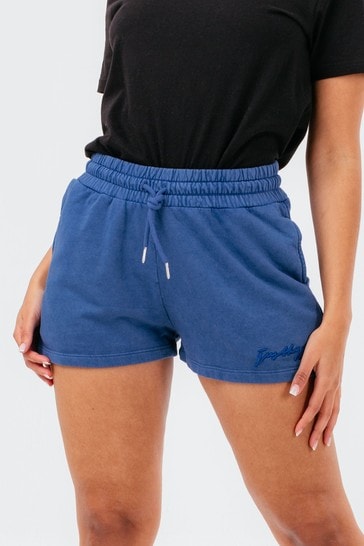 Hype. Navy Blue High Waisted Baggy Jersey Shorts