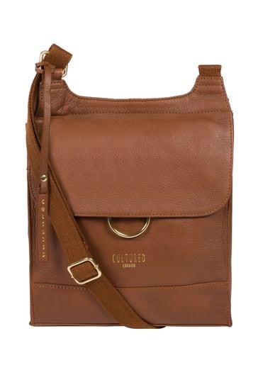 Cultured London Covent Leather Cross-Body Bag