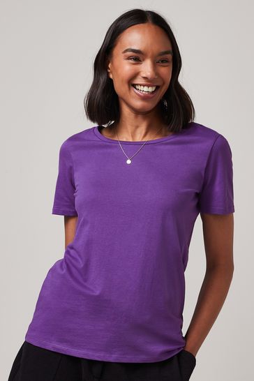 Purple Crew Neck T-Shirt