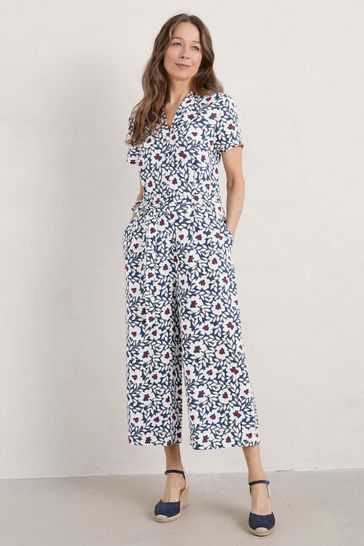 Buy Seasalt Cornwall Treen Cove Linen Jumpsuit from Next USA