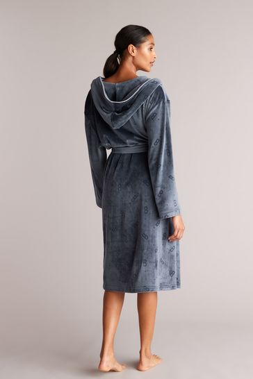 Ted baker grey hooded dressing gown new arrivals