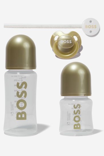 Baby Unisex Bottle Set in Gold