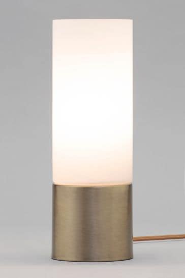 BHS Brass Cylinder Touch Lamp