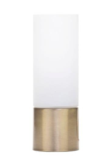 BHS Brass Cylinder Touch Lamp