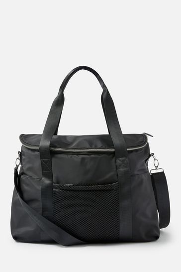 Accessorize Black Stevie Sports Bag with Recycled Polyester