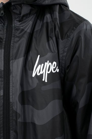 Hype. Kids Black Camo Runner Jacket