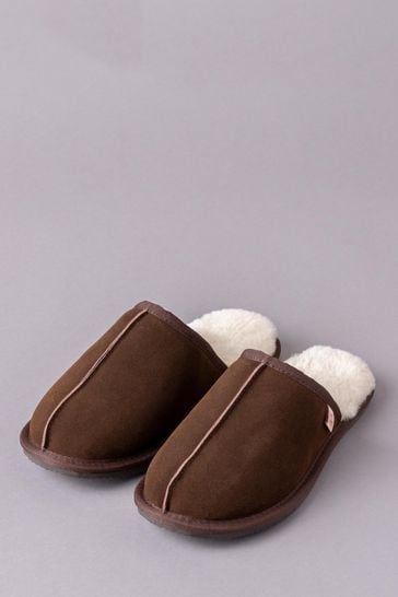 Lakeland Leather Mens Sheepskin Slider Slippers