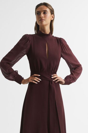 Reiss sales burgundy dress
