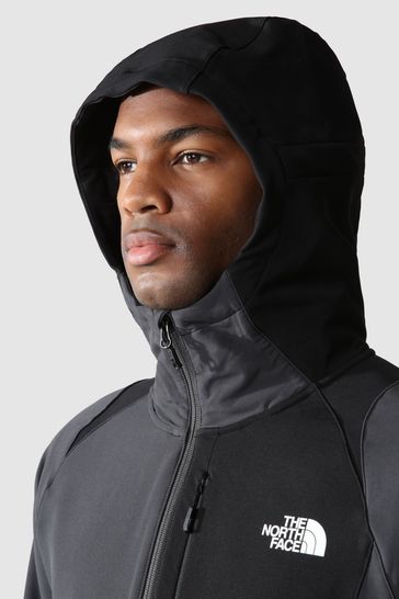 North face softshell sales grey