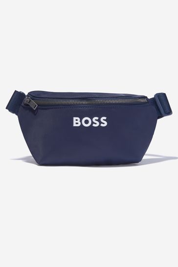 Boys 3D Logo Belt Bag in Navy