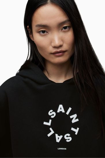 AllSaints Etienne Tierra Black Hoodie