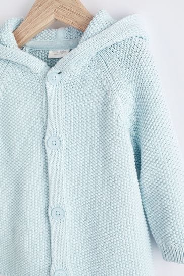 Blue Knitted Baby Bear Cardigan 0mths 3yrs