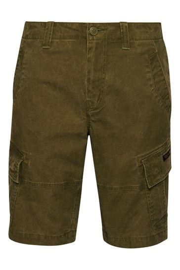 Buy Superdry Green Vintage Core Cargo Shorts from Next USA | Cargoshorts