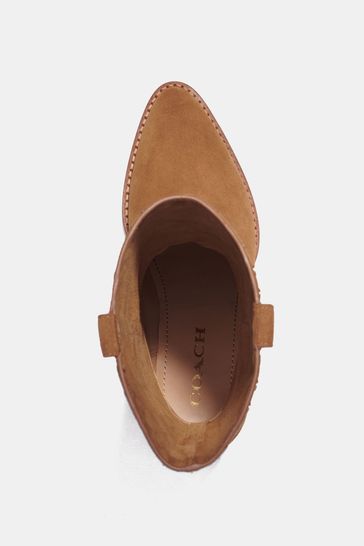 Coach on sale suede booties