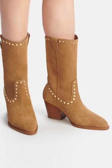 COACH Brown Pheobe Suede Boots