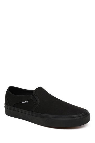 Black new arrivals vans asher