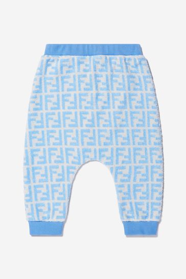 Baby Unisex FF Logo Trousers in Blue