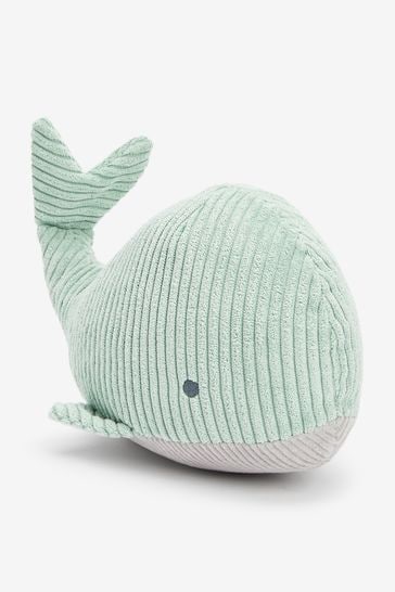Mint Green Whale Baby Corded Toy