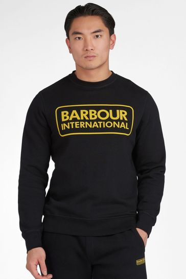 Barbour® International Large Logo Black Sweatshirt