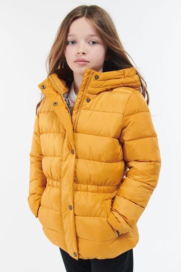 Barbour® Girls Yellow Littlebury Quilted Jacket