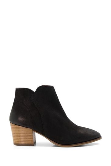 Dune London Wide Fit Parlor Cropped Western Ankle Boots