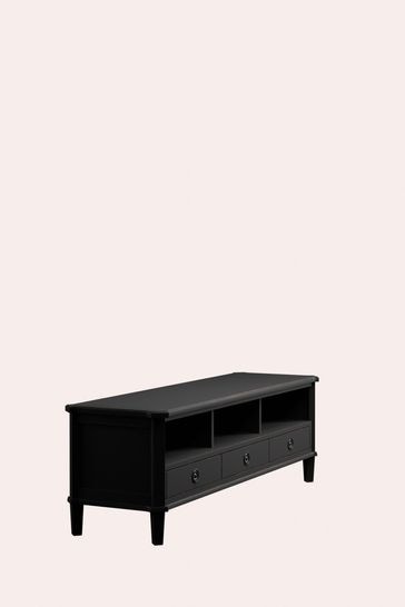 Buy Laura Ashley Black Henshaw 3 Drawer Wide TV Unit from Next Ireland