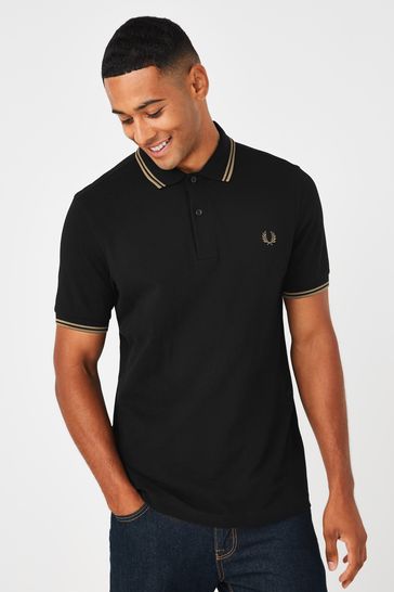 Fred Perry Mens Twin Tipped Polo Shirt