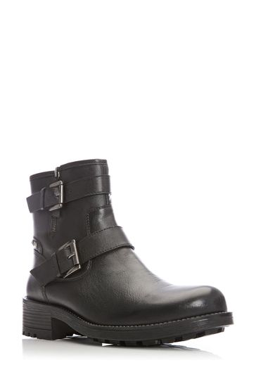 Boots with shop buckle strap