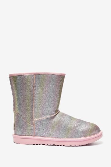 UGG Pink Glitter Rainbow Boots