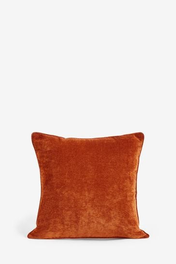 Orange velvet pillow online