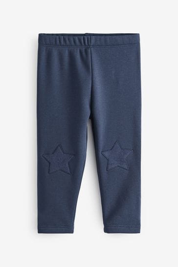 Buy Navy Blue Cosy Fleece Lined Leggings (3mths-7yrs) from Next Luxembourg