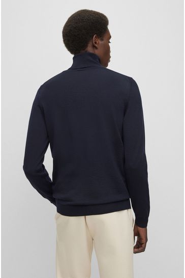 Boss roll neck jumper shop
